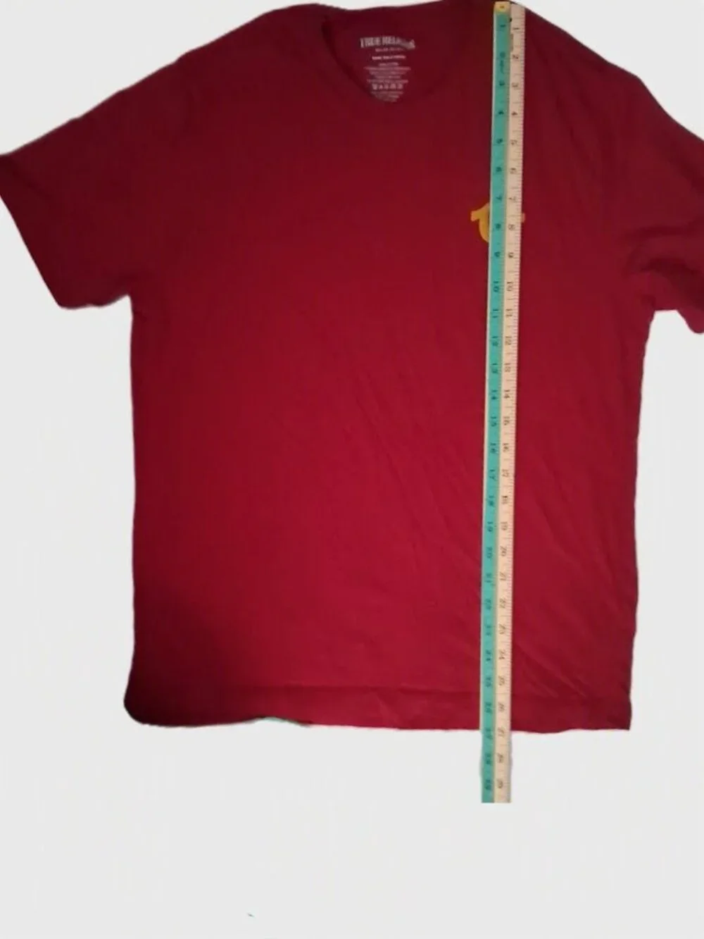 True Religion Red Buddha Logo Tee Shirt Classic Fit Medium